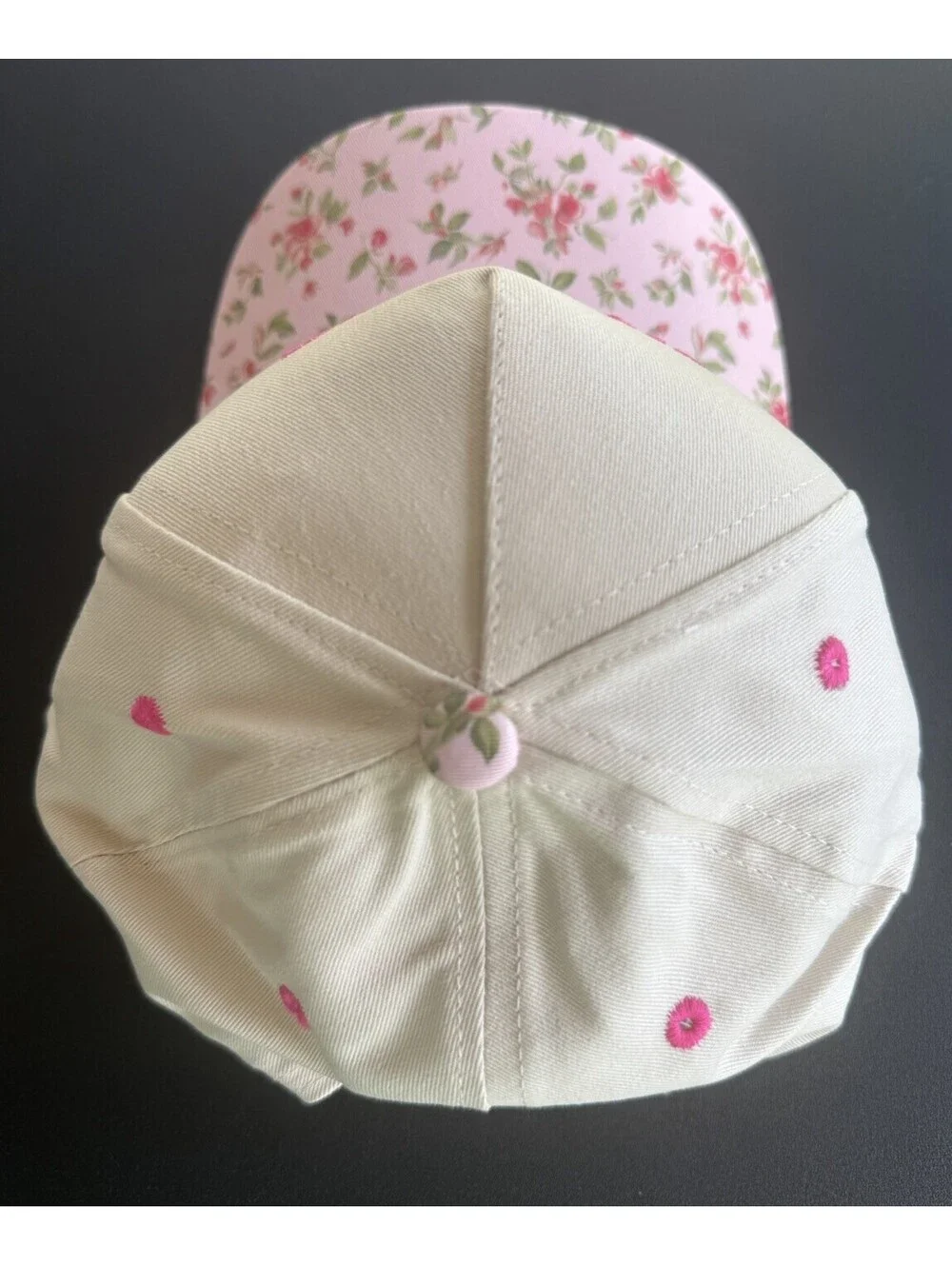 ZENANA I’m The Problem Trucker Hat Pink Floral Embroidered Snapback Cap NEW